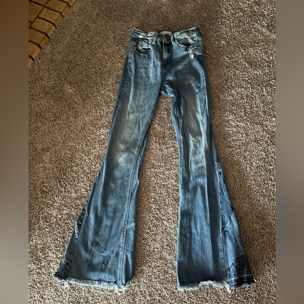 Blue Jean bell bottoms vervet